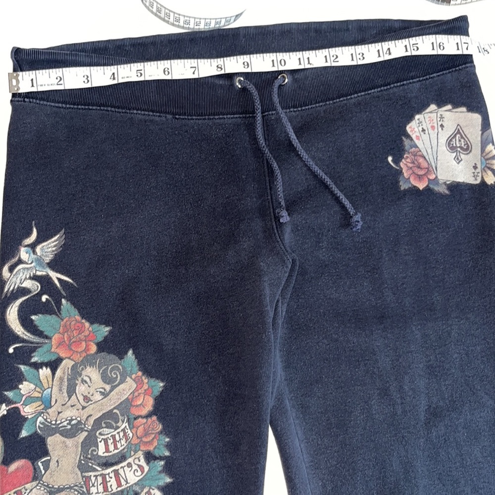 ♠️Lucky🍀Brand♠️🎱🎲Vintage Aces Wild Tattoo Sweatpants ♠️♥️ - Picture 11 of 16